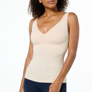 Rhonda Shear Gel Tank with Additional Back Support Light Beige Size XL NWOT